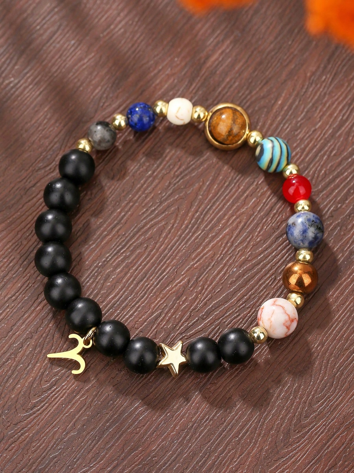 12 Constellations & 8 Planets Natural Stone Beads Friendship Bracelets Gifts