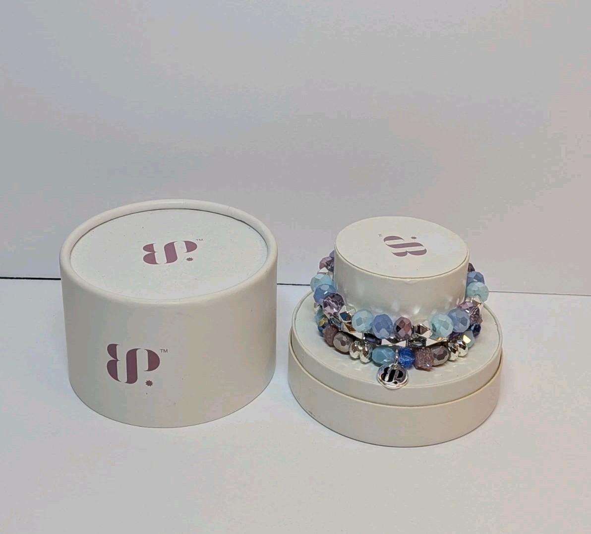 Bomb Party Stackable Bracelet Set Violets Are Blue Stack 2024 RBP6939 NIB New