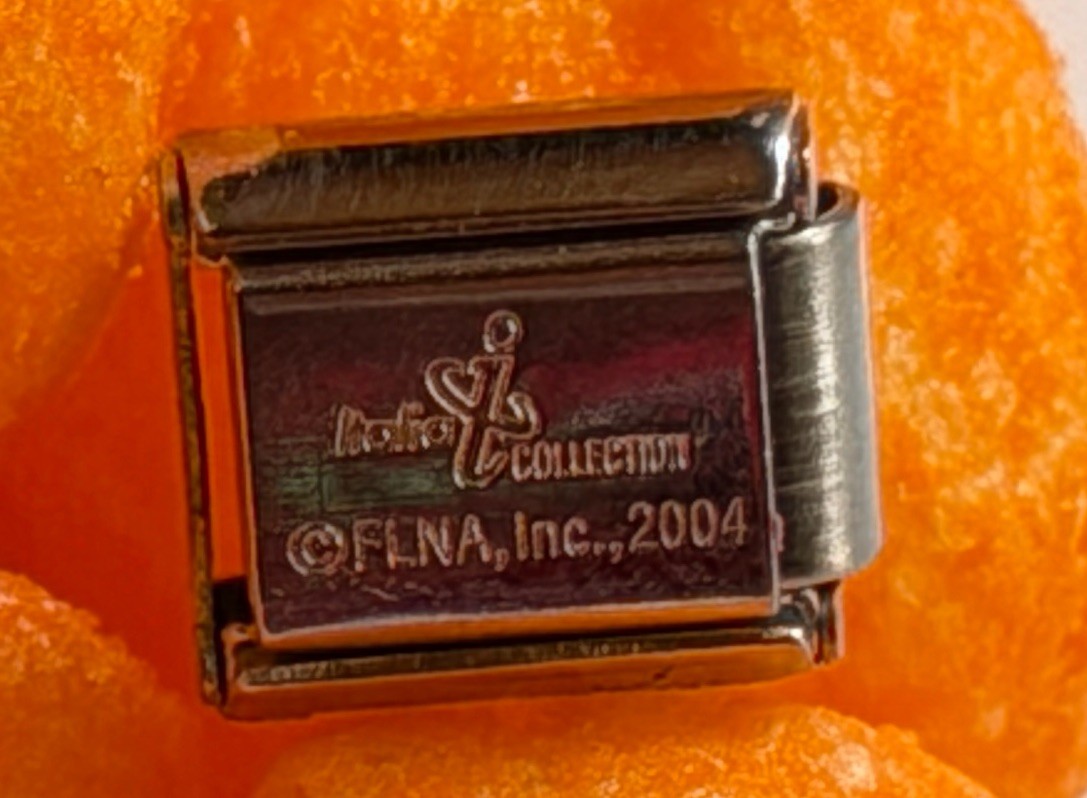 Vintage “CHEETOS” ORIGINAL Italia CHEETOS TM LOGO Food CHARM fits 9MM Bracelet