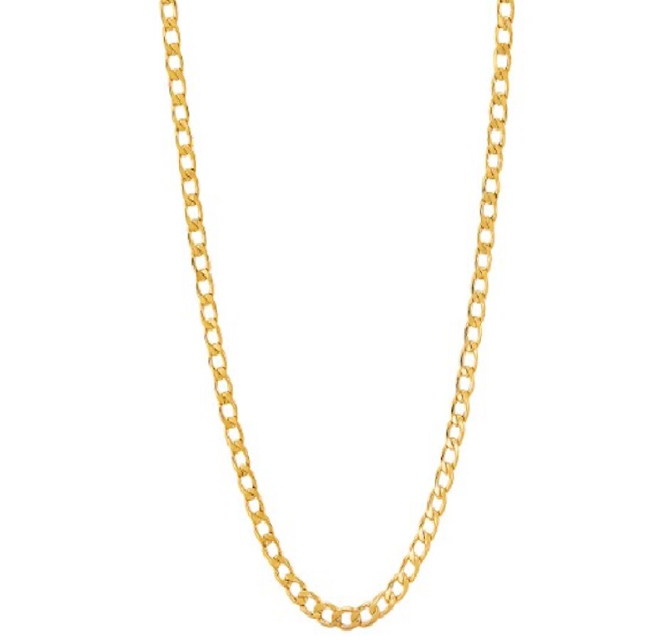 Unisex 18K Gold Filled Tarnish-FREE 1.2mm Thin Cuban Curb Chain Necklace C819G