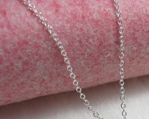 “O” Cable Chain Necklace — Sterling Silver — 16″ to 30″ — Made in Italy [GN]