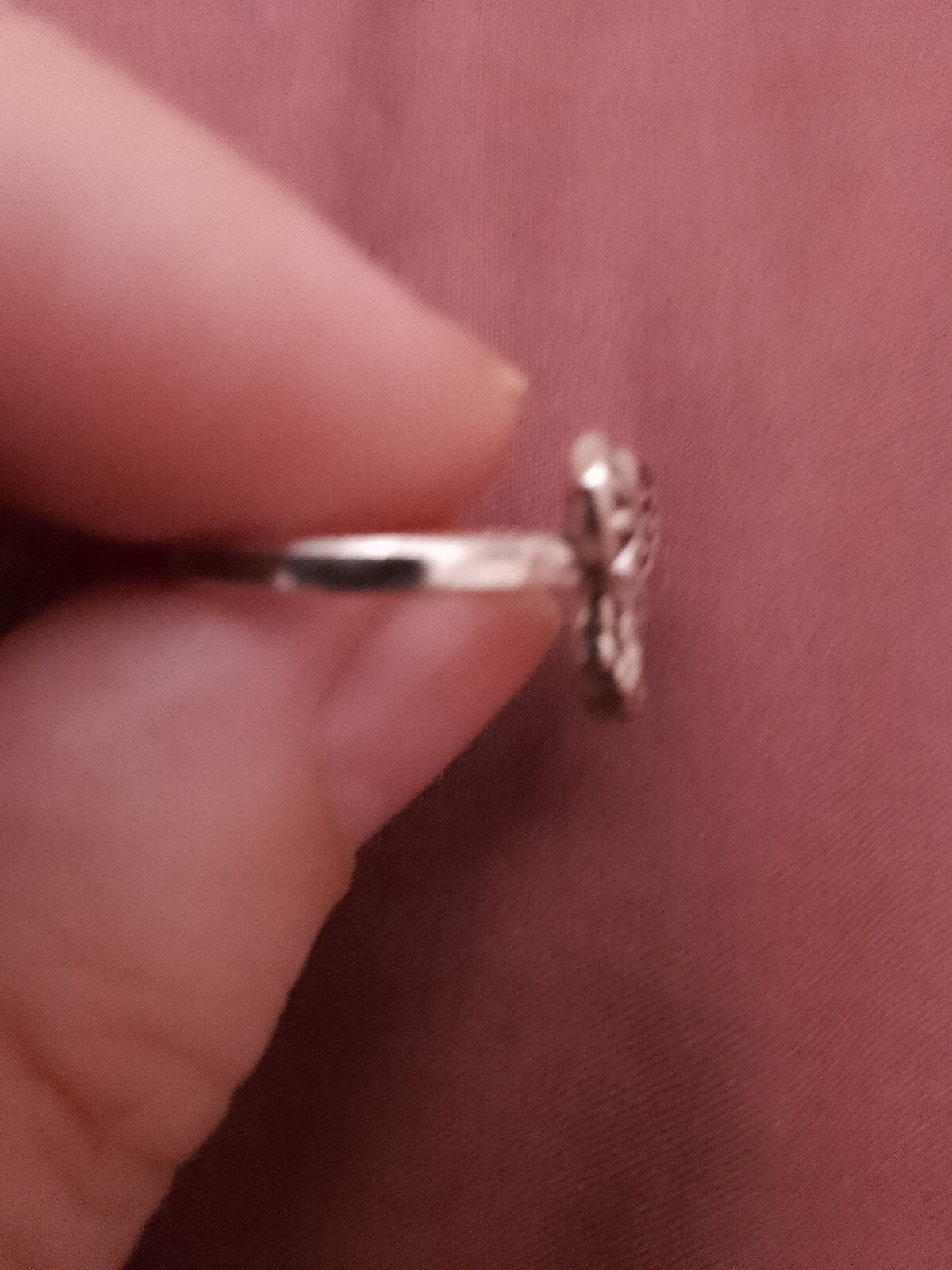 Elephant Cobra Face Ring Unknown Metal Size UK J USA Size 4.5
