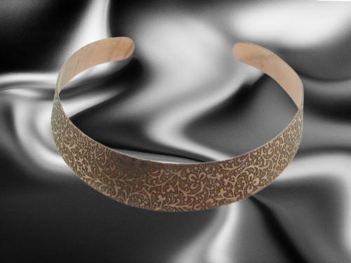 Solid copper choker #CC304AM- 1 inch wide. High polish Finish.