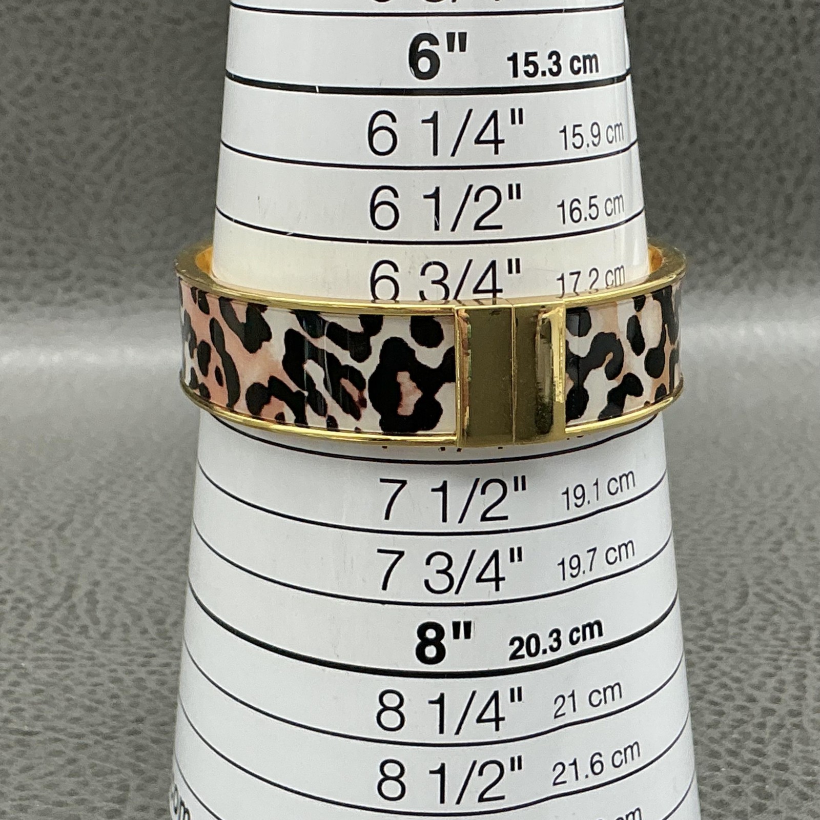 Talbots Bracelet Multicolor Leopard Enamel Gold Tone Womens 6.8 In Jewelry