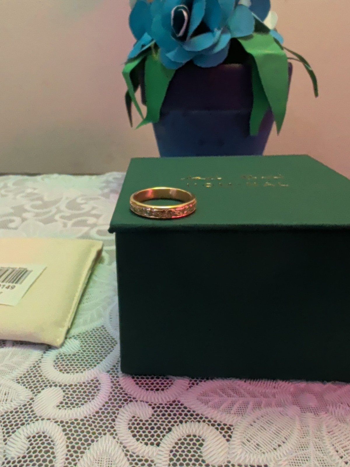 Muslim 18K Gold Plated Vintage Heritage Ring Women’s Size 7 Nominal Jewelry
