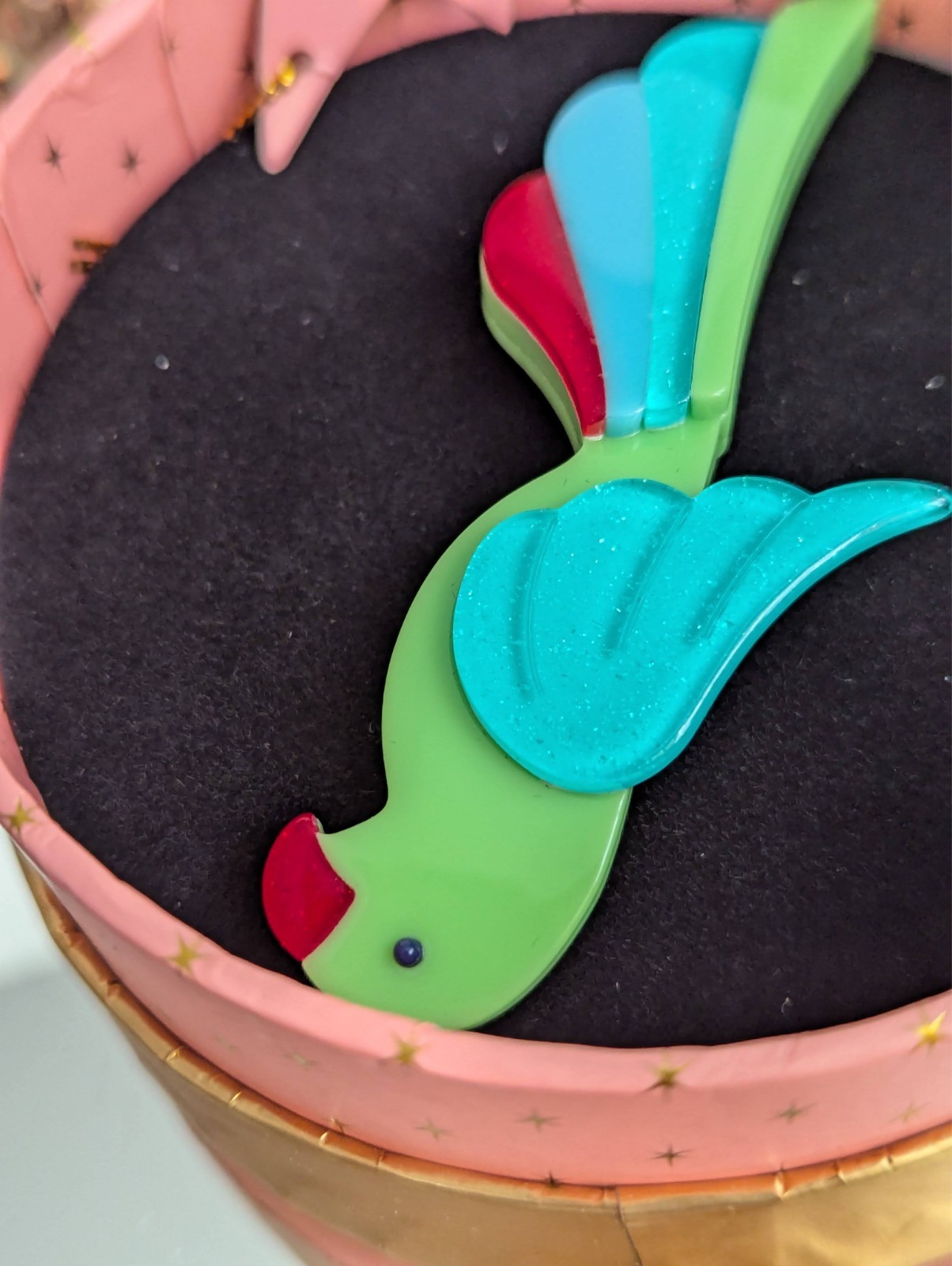 Erstwilder Chiquita Parrot Resin Brooch NWT LD Exclusive 2025