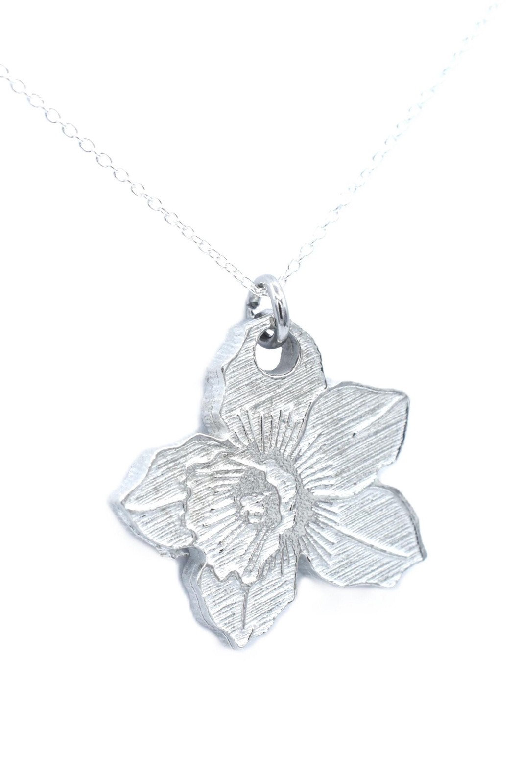 10th Anniversary Pure Tin Pendant Wedding Daffodil (made from content) Gift UK