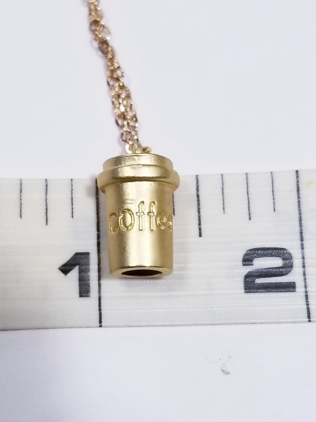 Coffee Cup Pendant, Coffee Charm Necklace, Coffee Lover Jewelry