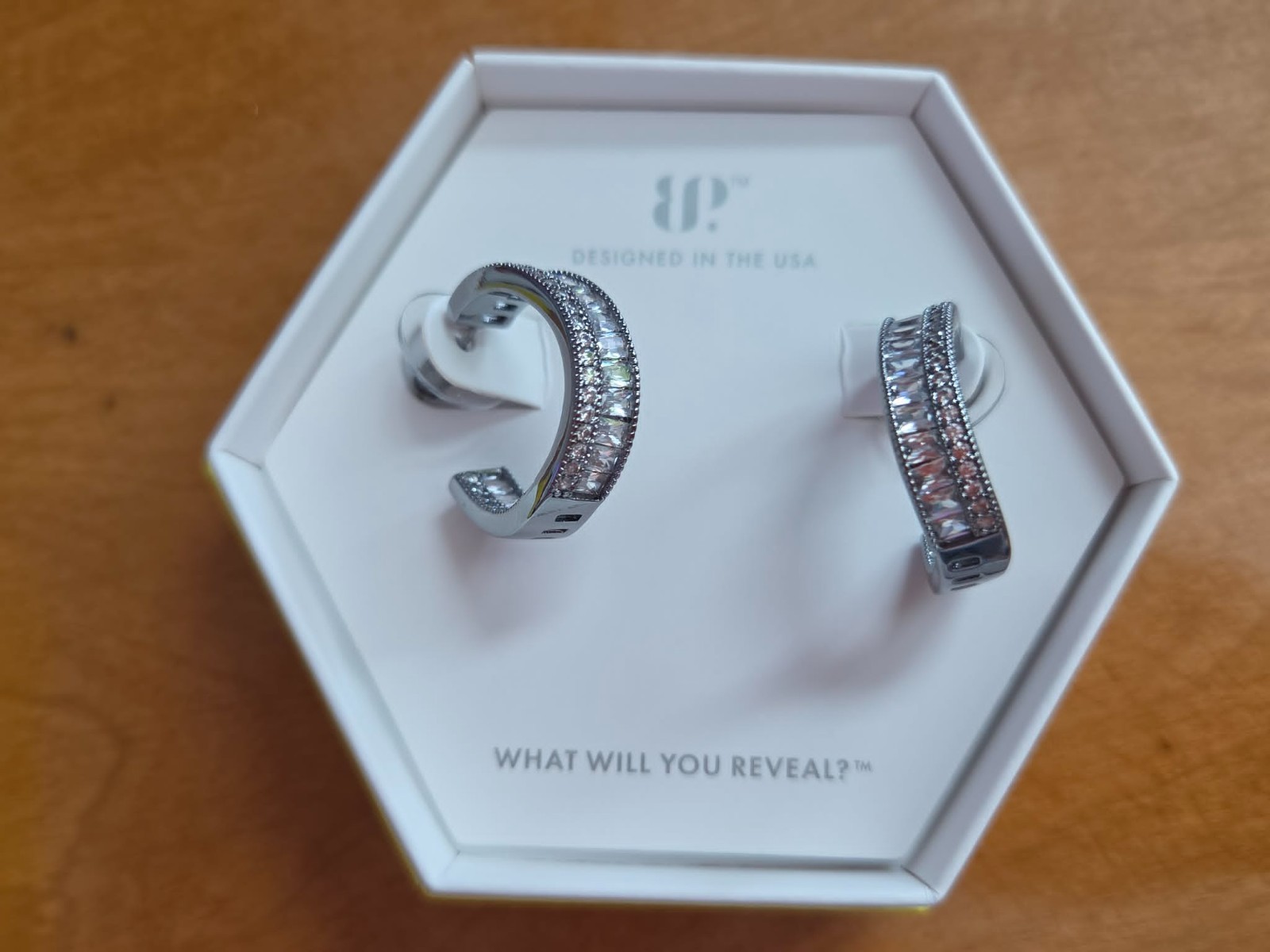 BP earrings Magically Perfect diamond cz on hematite – exclusive bringback!