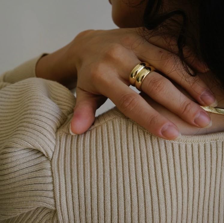 Chunky Rings for Size 6-11 Statement Rings Thumb Rings Bold Thick Ring Fashio…