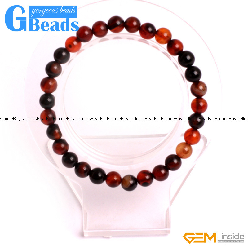 Stretch Bracelet For Women Handmade Dream Lace Agate Beaded Energy Healing 7″
