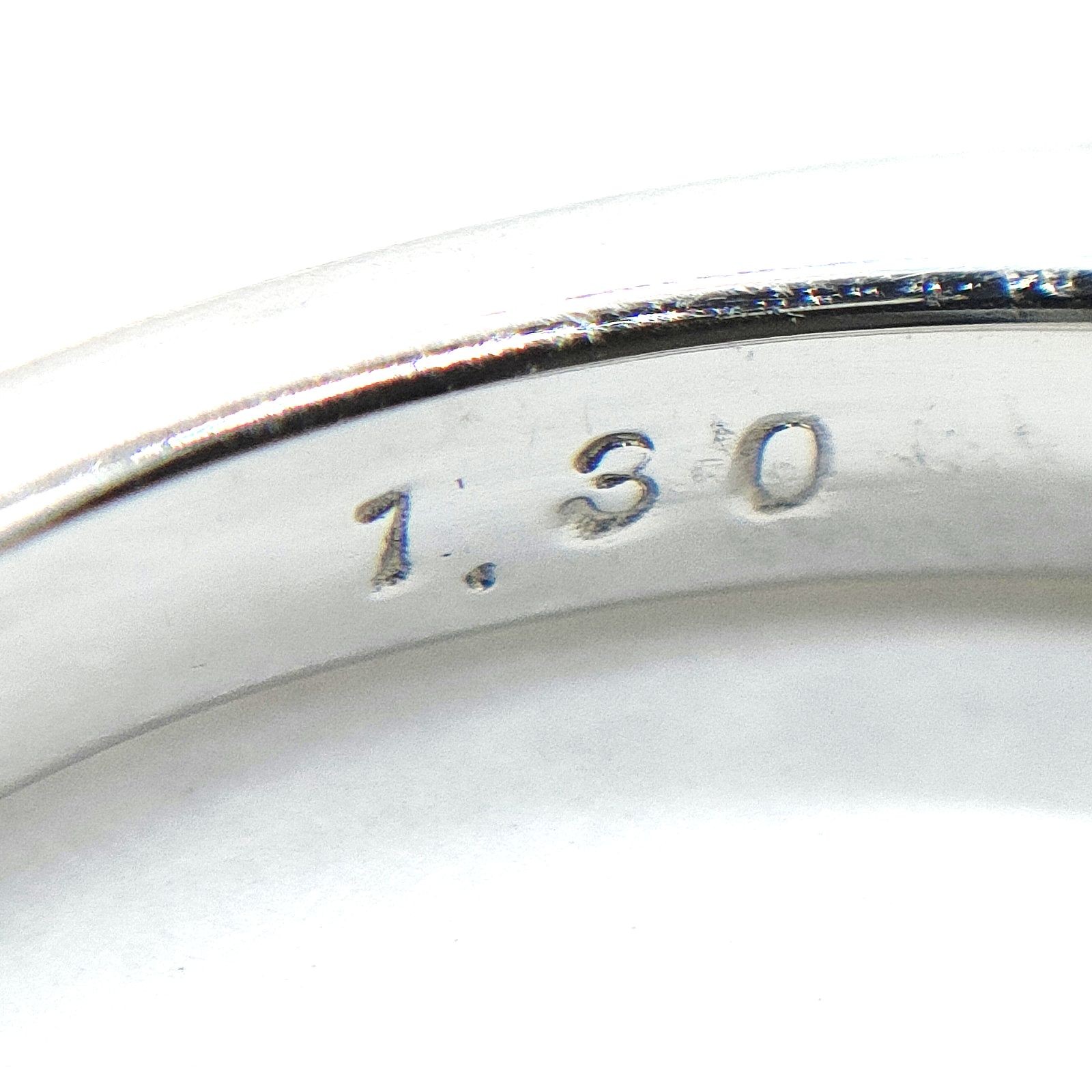 Jewelry Ring Natural Diamond 1.3ct Platinum 4499633