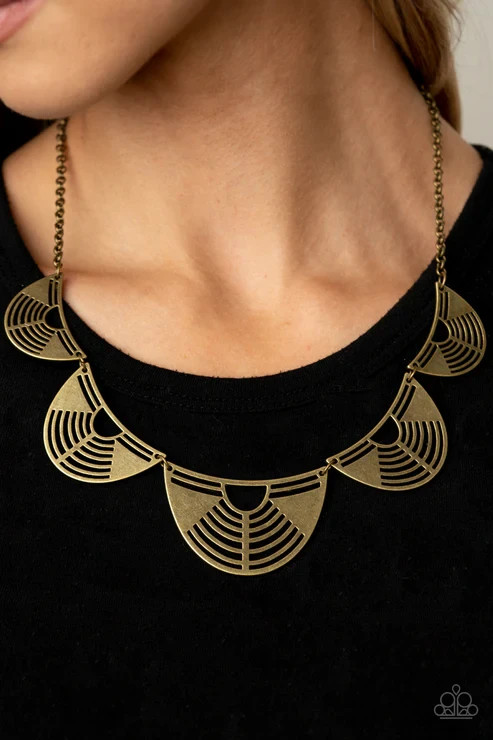 paparazzi brass necklace
