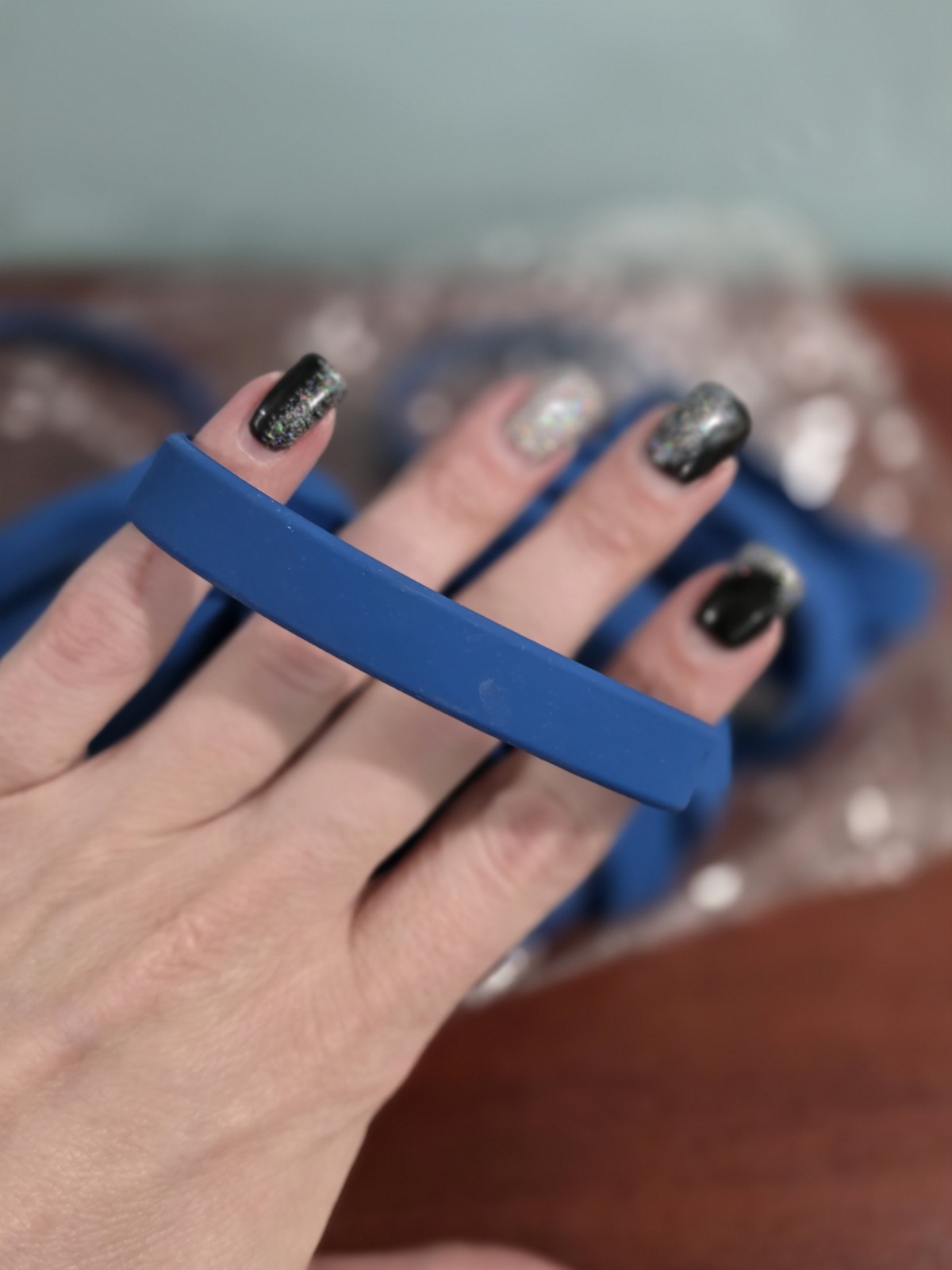 Royal Blue 1/8 Inch Silicon Laserable Bracelet Lot Of 22 Bracelets