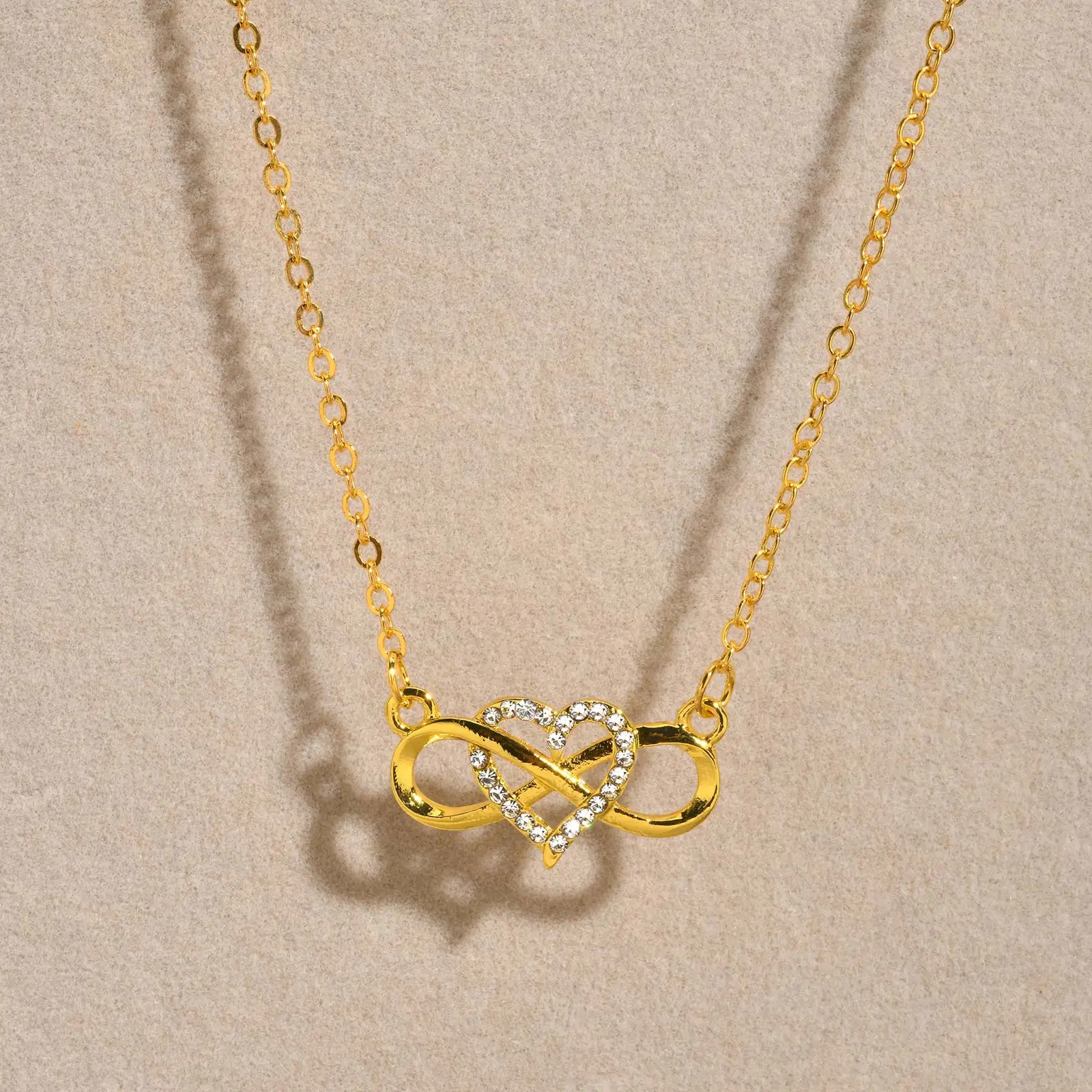 Infinity Heart Necklace for Women Collar Anniversary Birthday Jewelry Gifts