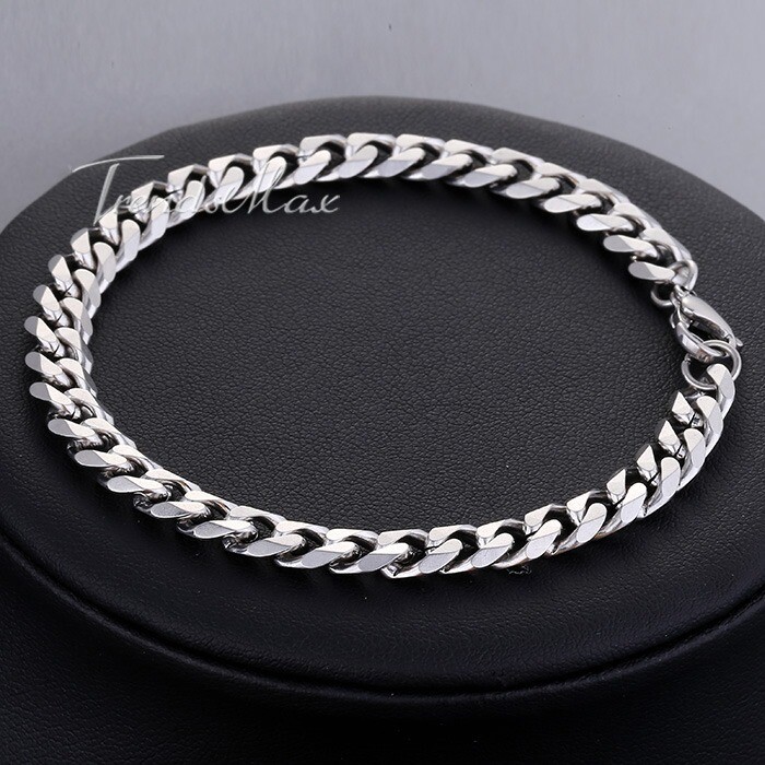 16-36″ Stainless Steel Chain Link Cuban Curb Womens Mens Necklace 3/5/7/9/11mm