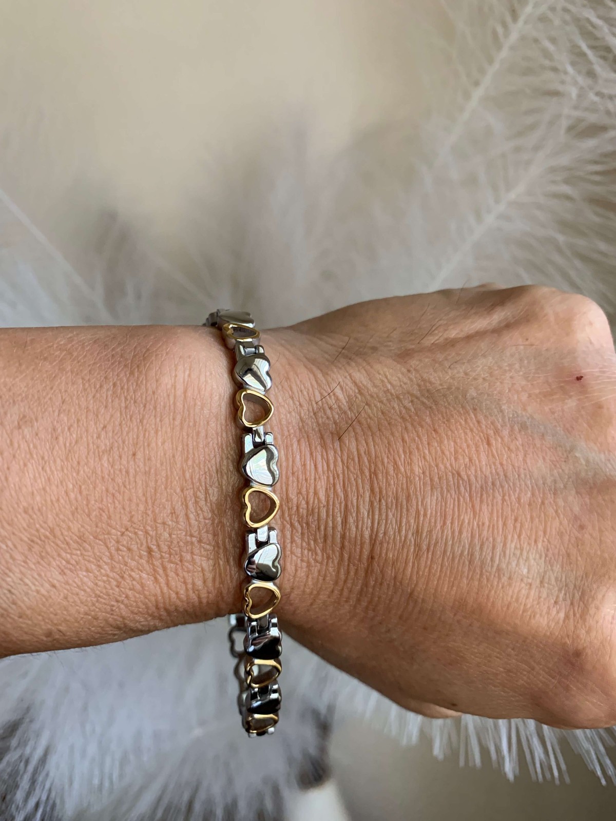 Heart SG Magnetic Bracelet 11 magnets Women Girls Renew Energy Balance Power Joy