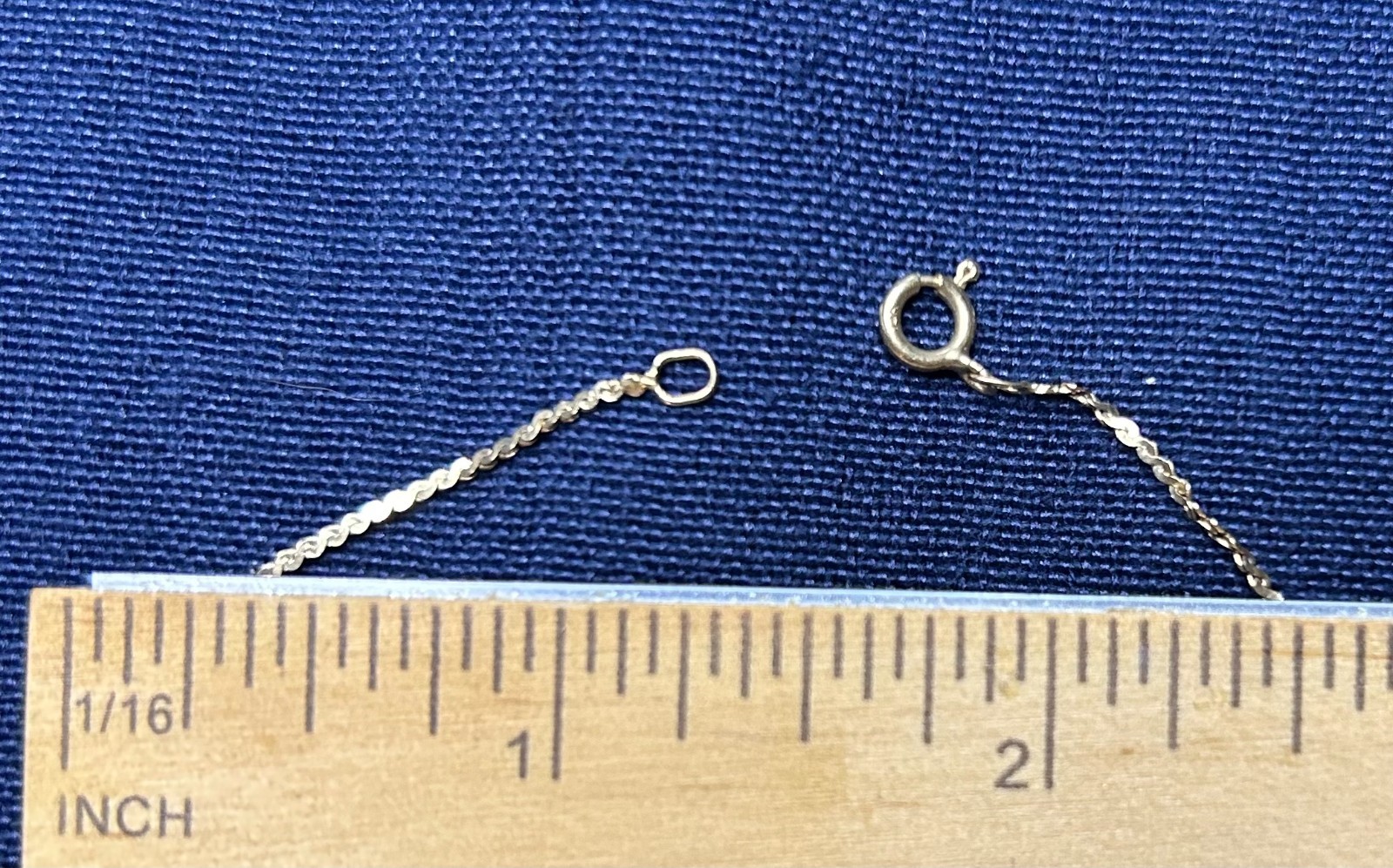 Bracelet Herring Bone-Style Chain Silver Spring Lock Clasp