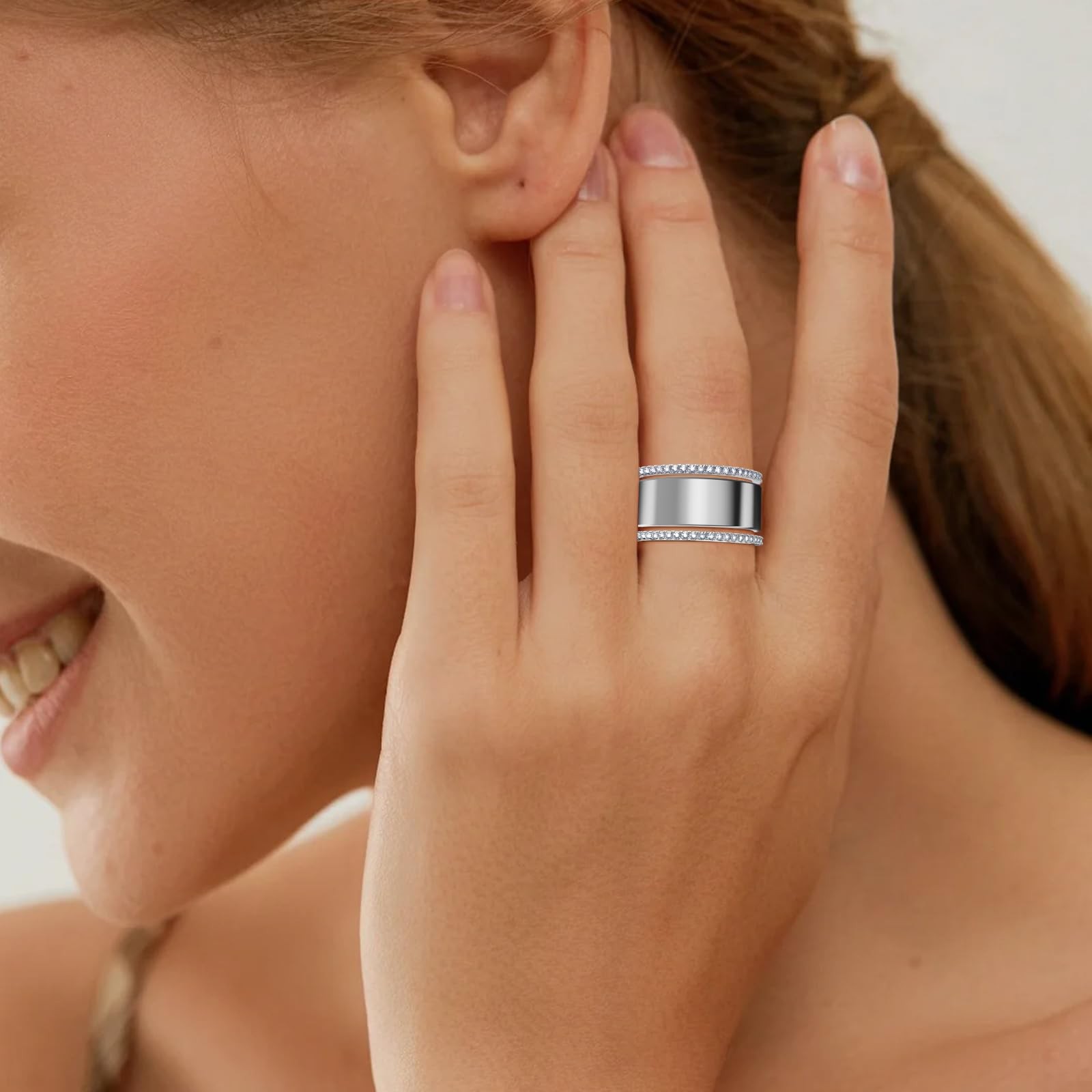 2-Pack 14K Gold Plated Stacking Rings for Oura Ring 5/Oura Gen 4/Oura Gen 3, …