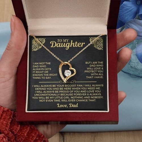 I am the Dad who will 18k Yellow Gold Finish Luxury Wood Mahogany Box(w/ LED)
