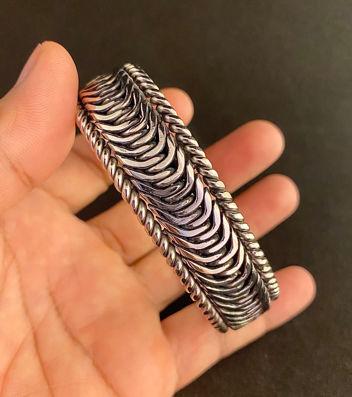 Bracelets Bangle Handmade Stainless Steel welding wire Silver Color #34