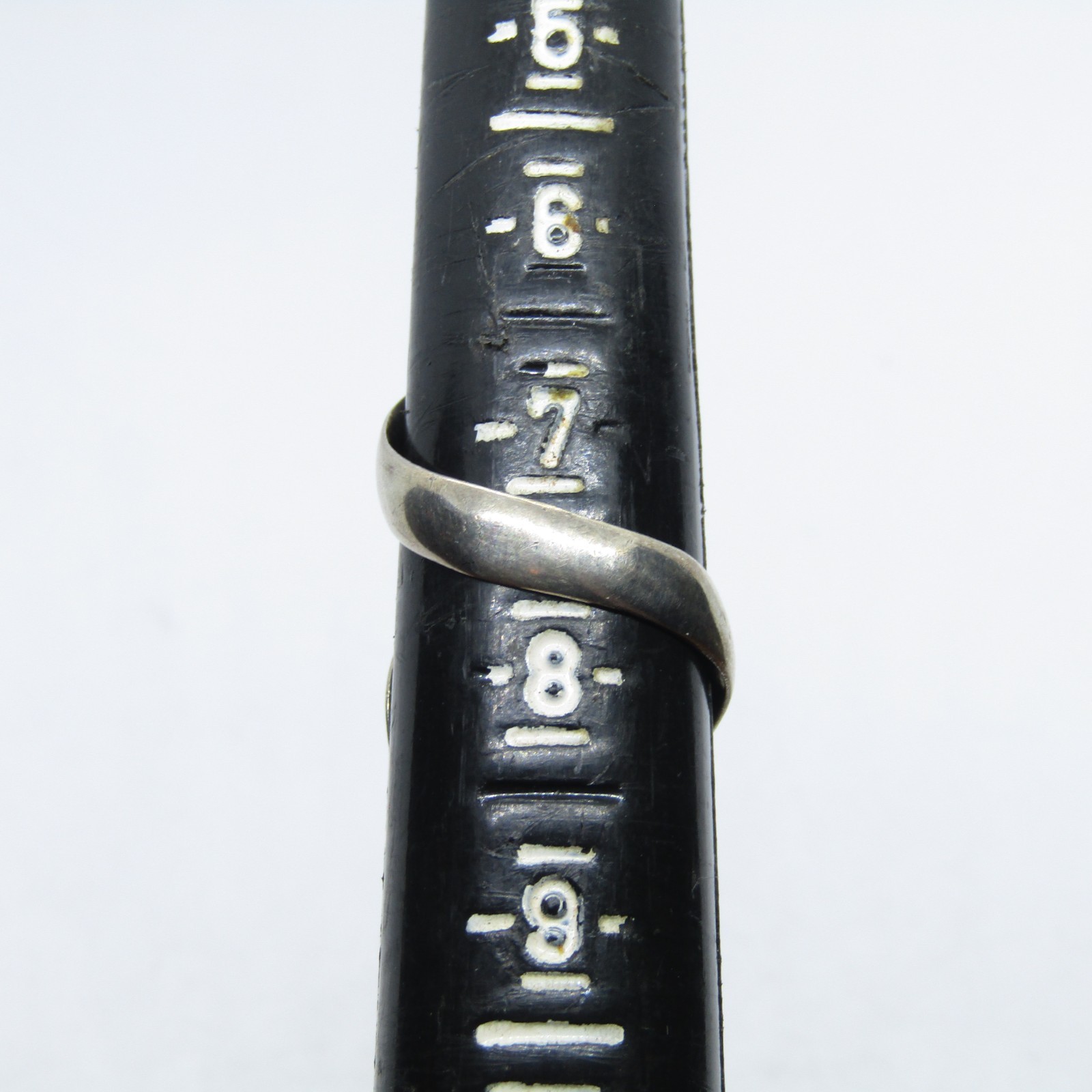 Mexico Sterling Silver 925 S Wrap Ring Size 7.5 K8092