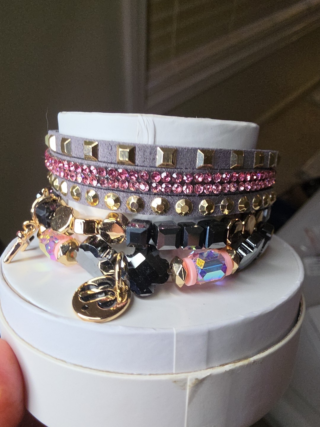 RBP6945 Lets Travel The World Lab Created Sones Gold Plating