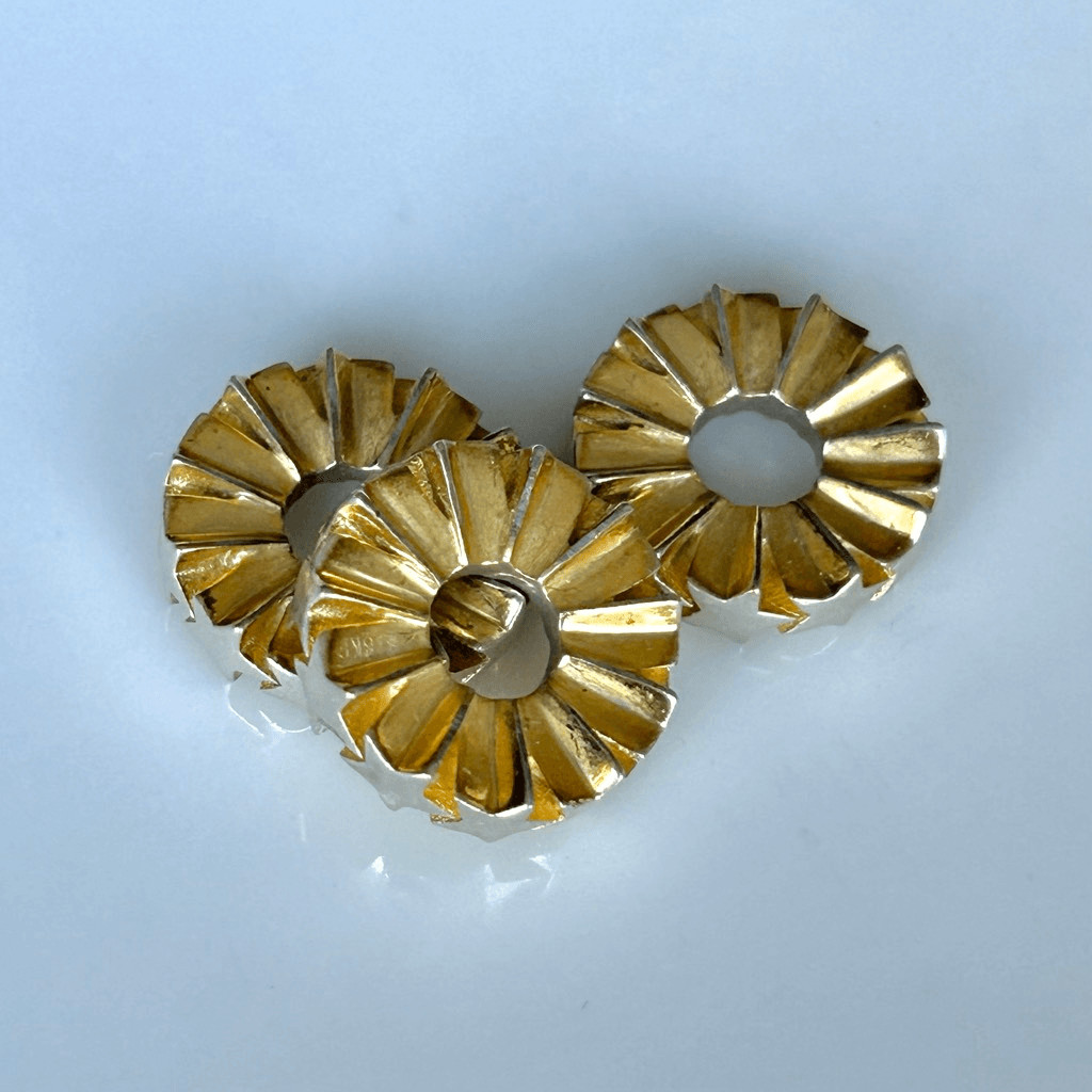 ELFBEADS Hearts Gold Plated Spacer Bead $$@each Preloved, Limited Edition
