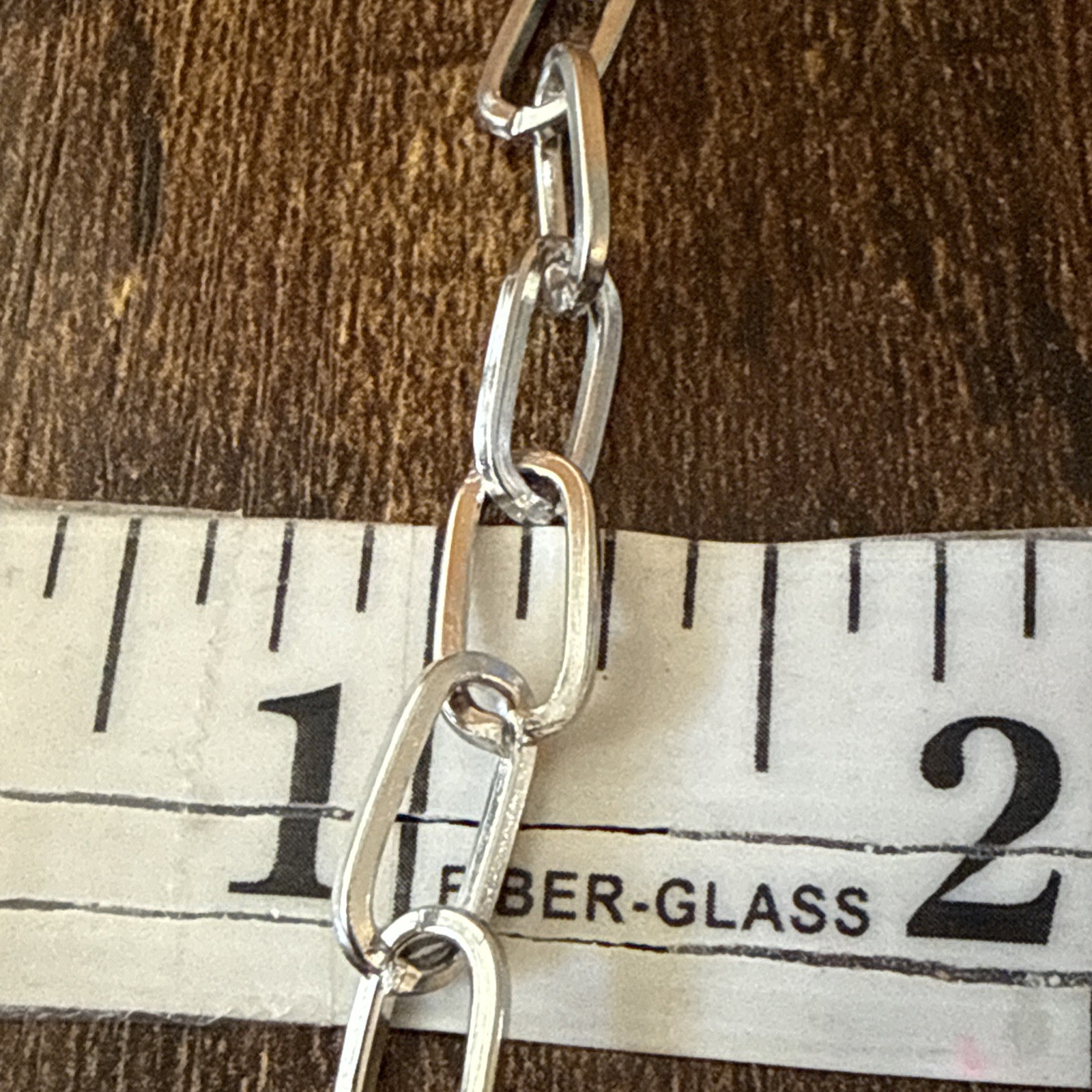 Paper Clip Bracelet 6” Long+ 2” Extension 0.25” Wide Silver Tone Lobster Closure