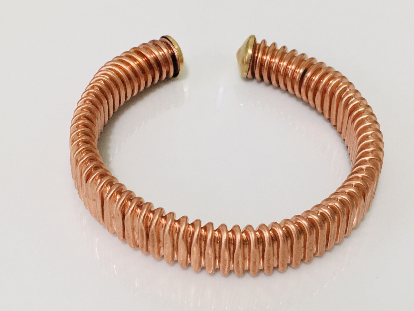 SOLID PURE COPPER THERAPY CUFF BRACELET Adjustable 30g NON MAGNETIC HANDMADE