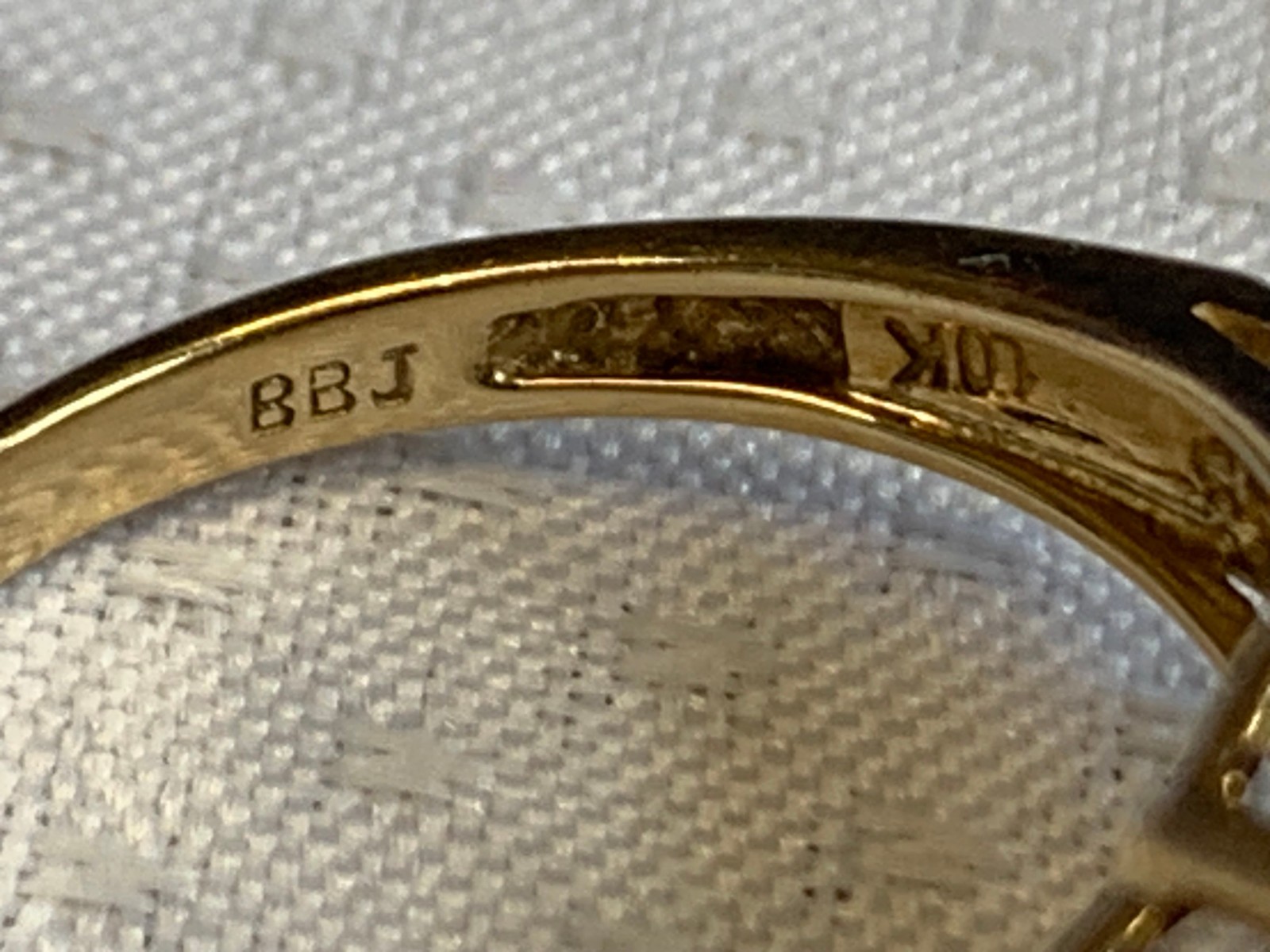 10K Yellow Gold Ring 4.62g Jewelry Size 7 Band Alexandrite Look Stone *READ*