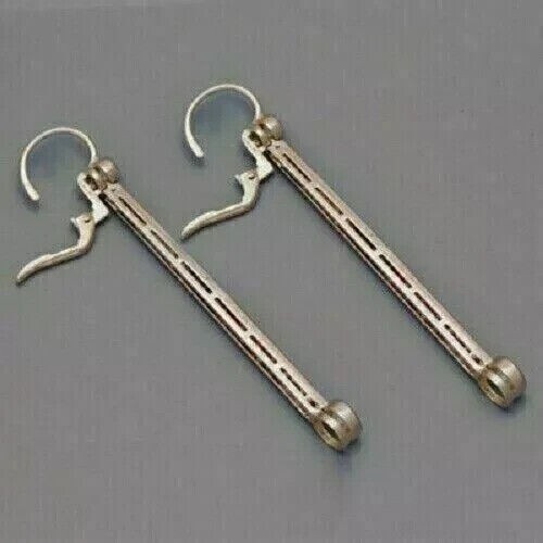 Art Deco 2.30Ct Emerald Simulated Red Ruby Drop Earrings 14K Yellow Gold Plated