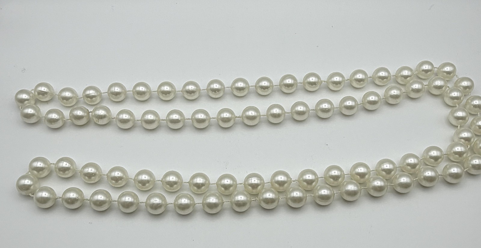 Mixit Luxe Faux Pearl Beaded Necklace Womens White Statement 18 In Long Strand