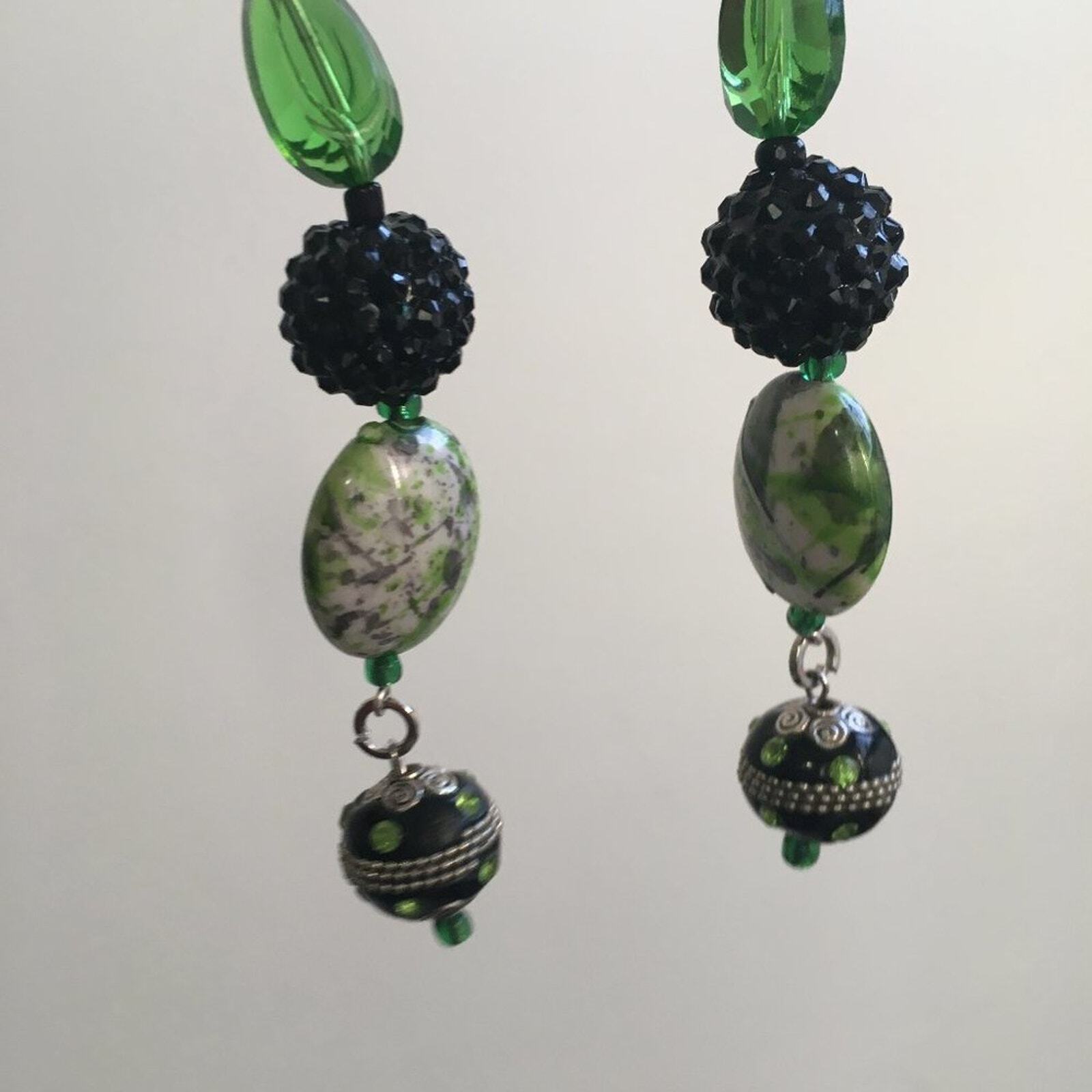 Beaded Dangle Drop Earrings