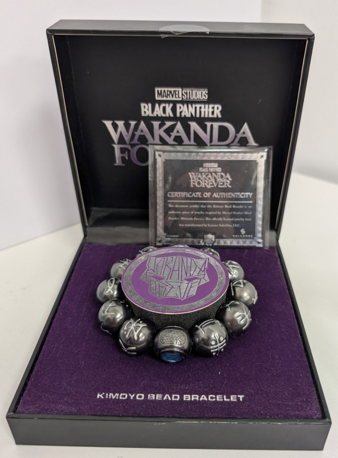 Marvel Studios Black Panther Wakanda Forever Kimoyo Bead Bracelet Salesone