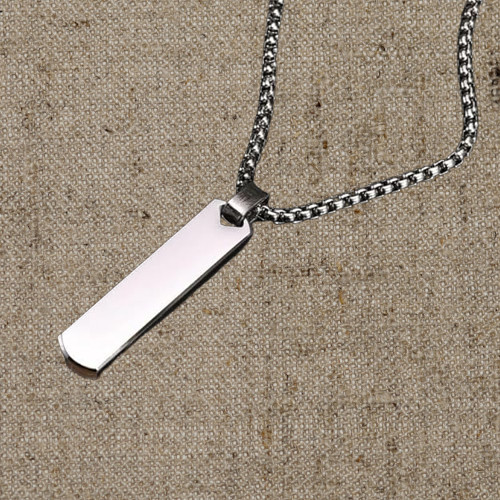 Alloy Pendant with Pure Stainless Steel Round Box Chain Silver (Style-42)
