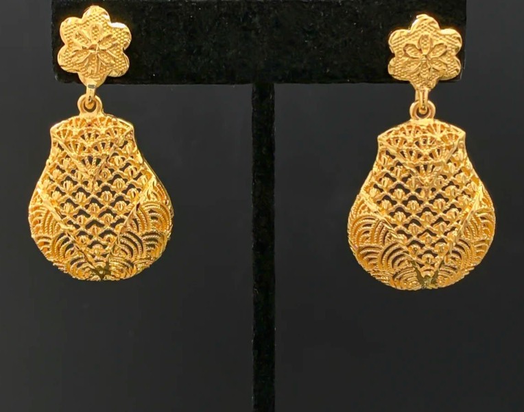 59cm African Dubai 18K Gold Plated Women Wedding Pendant Necklace Earrings v3