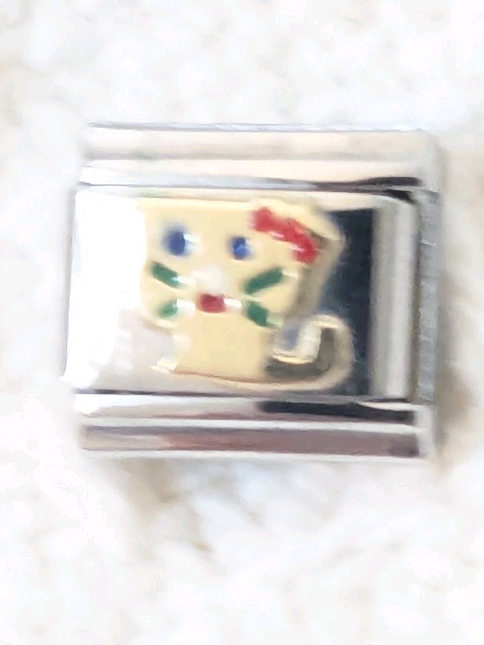 Authentic UD Unodomani Classic Italian 9mm Charm Hello Kitty Kitten R131