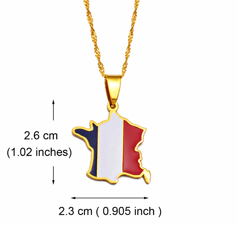France Pendant Necklace