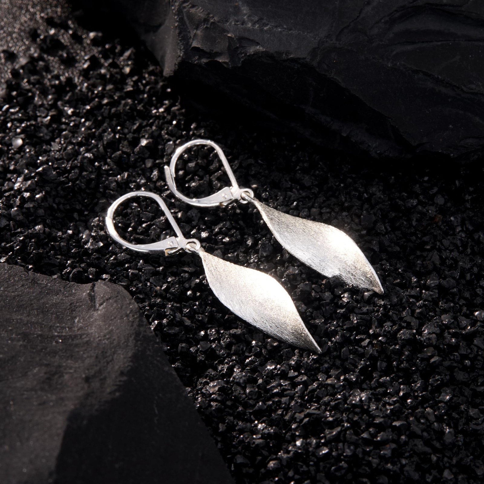 Sterling Silver Earrings for Women Twisted Drop Dangle Earrings Hypoallergeni…
