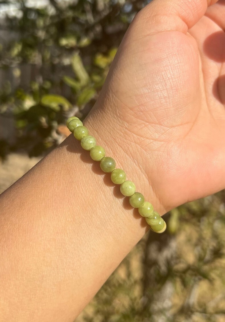 2025 NEW! 2pcs 4mm NÉPHRITE JADE Nature Green Bracelet Mother’s Day Love Gift