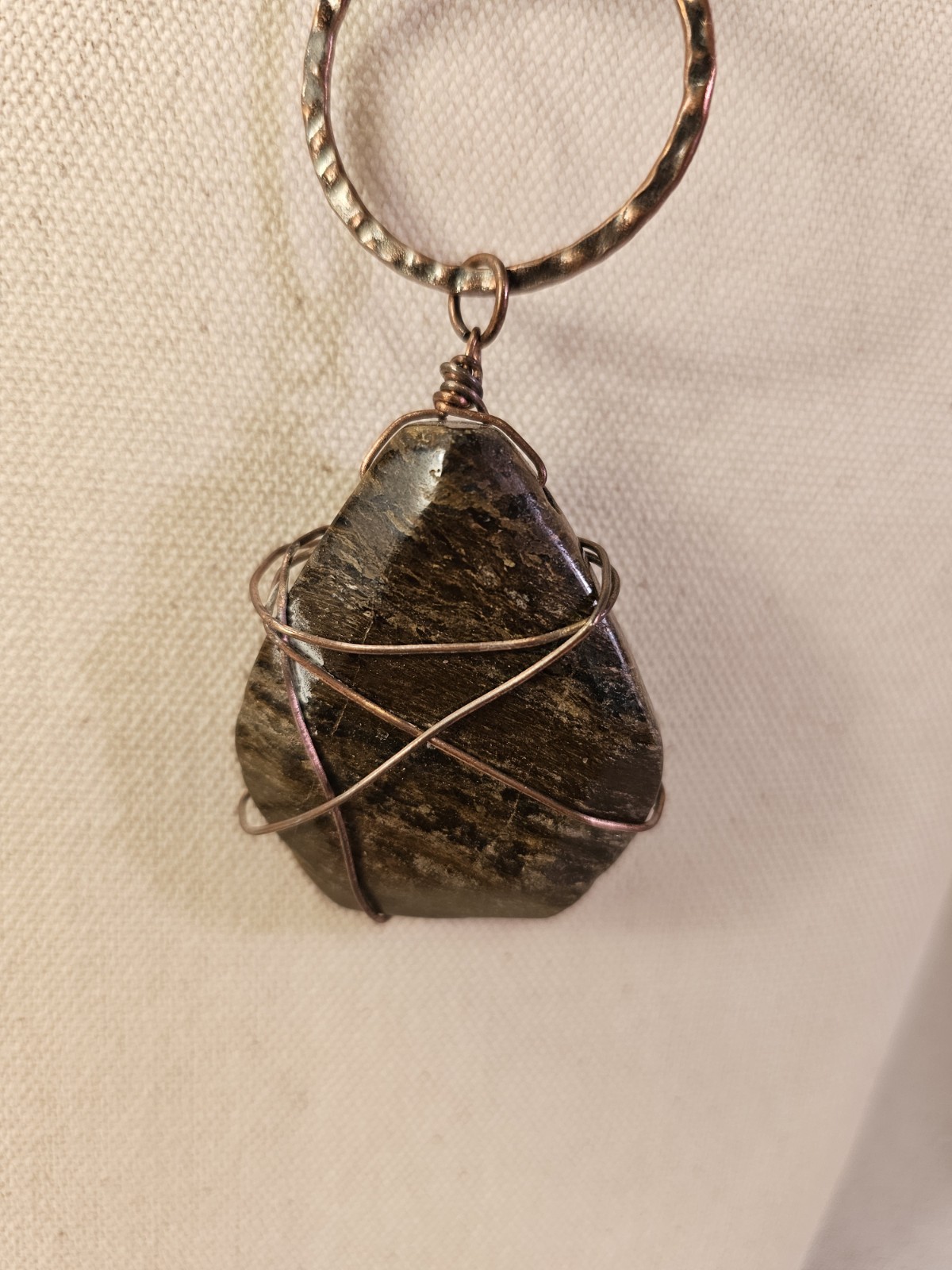 Bohemian Style Mixed Link Necklace Wired Wrapped Natural Stone Statement Jewelry