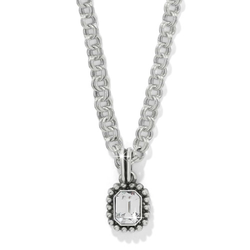 Brighton Twinkle Luxe Silver Crystal Pendant Necklace NWT $82