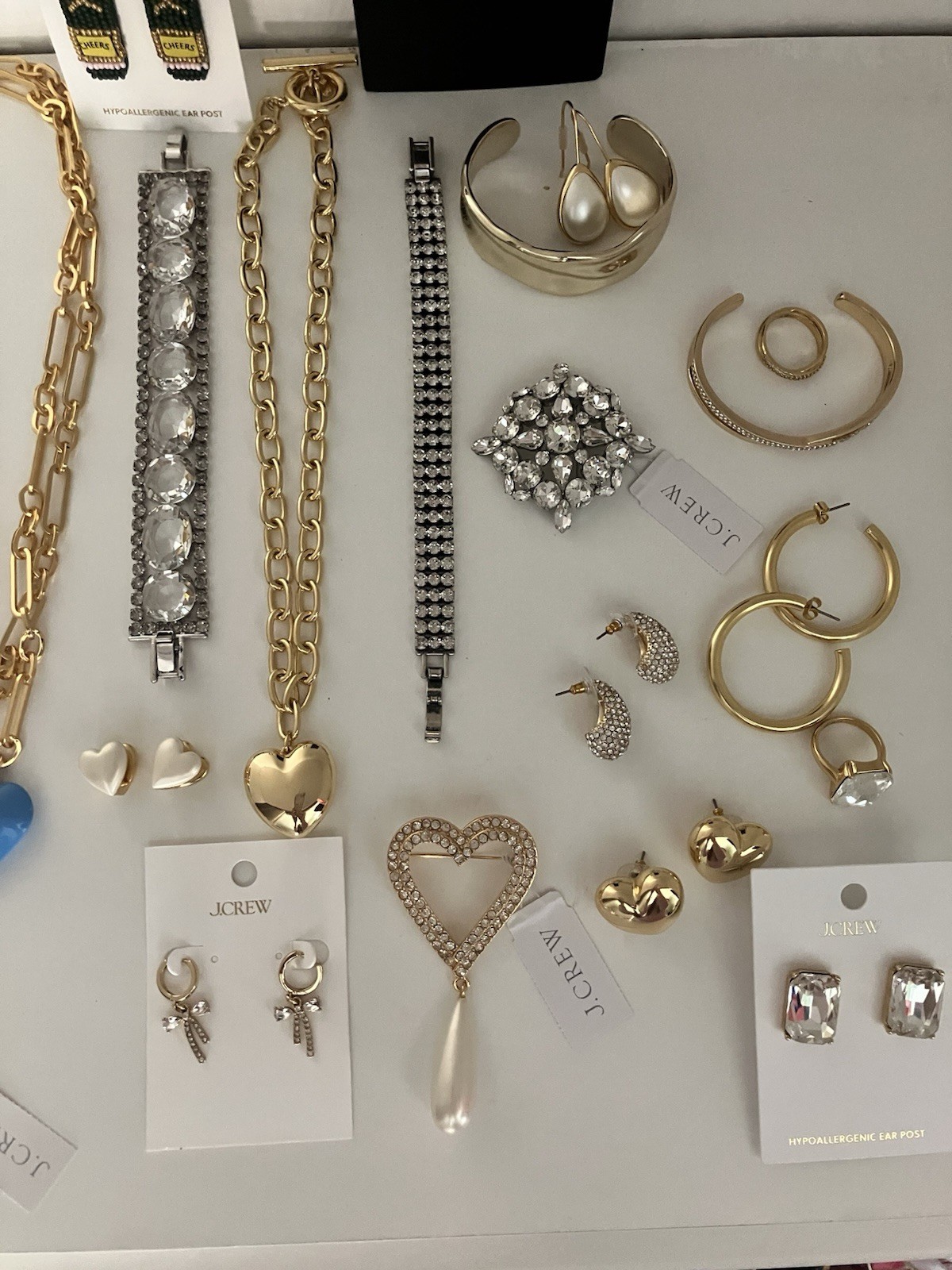Brand New Current 25 Piece Lot Of J Crew Retail Necklaces, Earrings And Bracelet