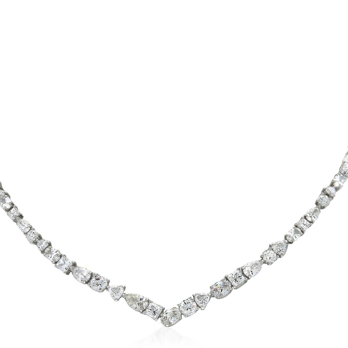 Swarovski Mesmera Necklace Rhodium Shiny Crystal