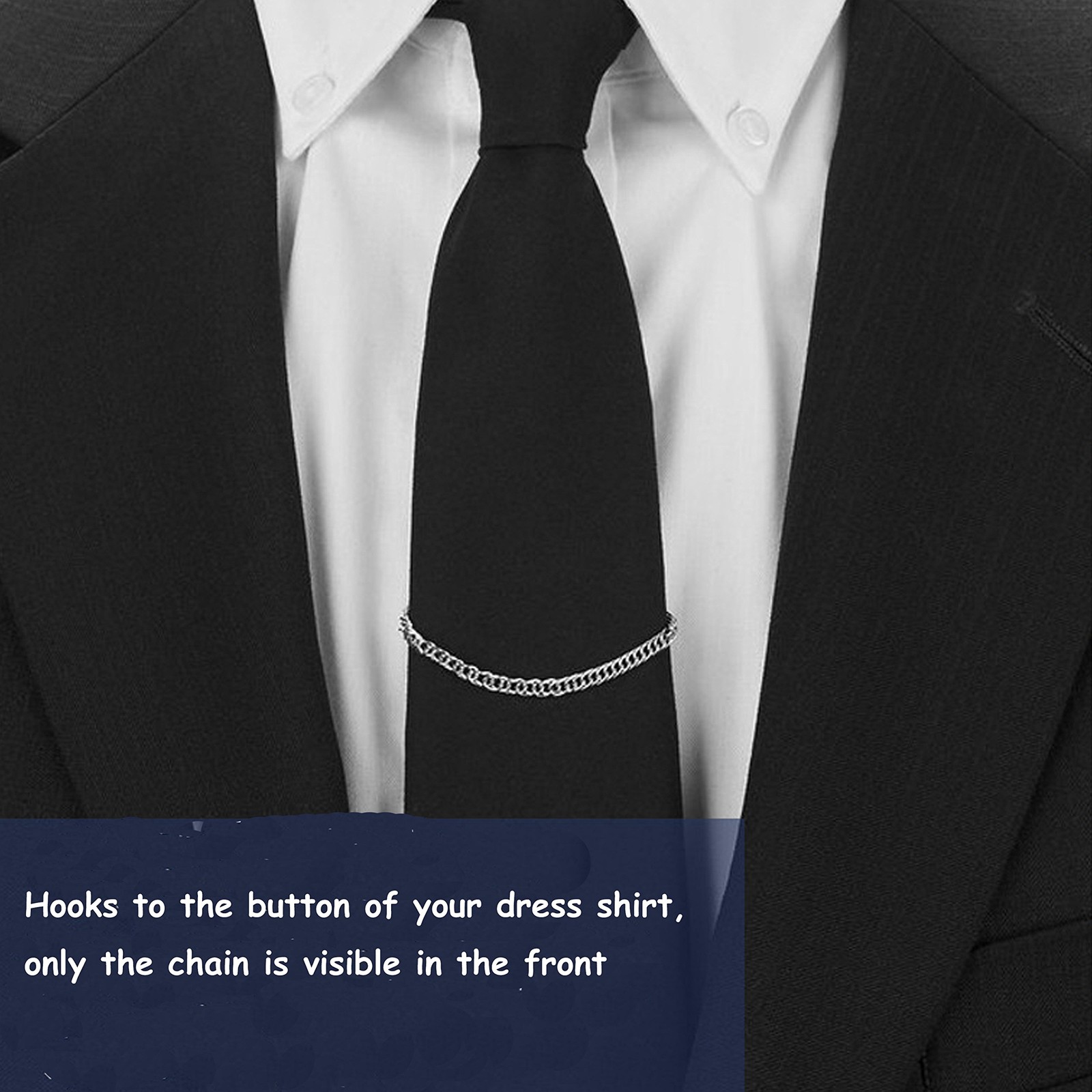 Men’s Tie Chain Fashion Necktie Link Noble Chains for Business
