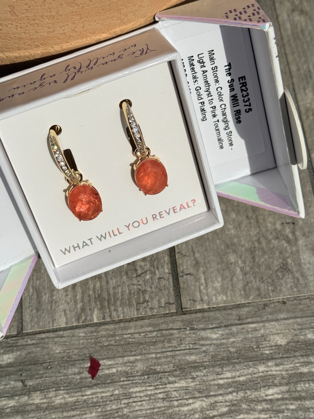 Bomb party Gold mental health – light amethyst to Pink Tourmaline Color Change