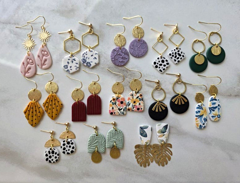 SMALL EARRINGS | Clay Earrings | Handmade | Hypoallergenic | Lightweight