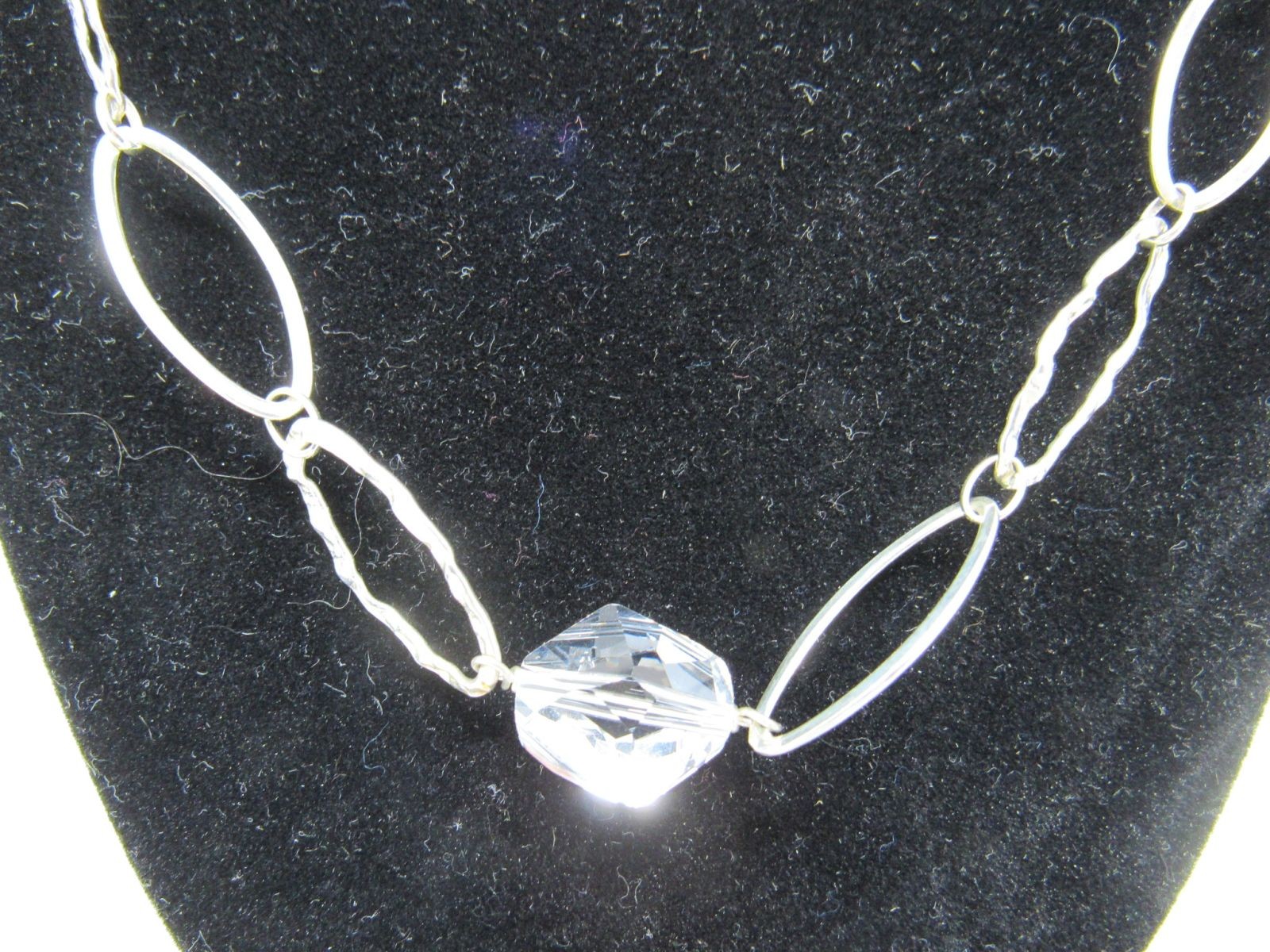Designer Chain Link Necklace Silver Female Adult 580-020723