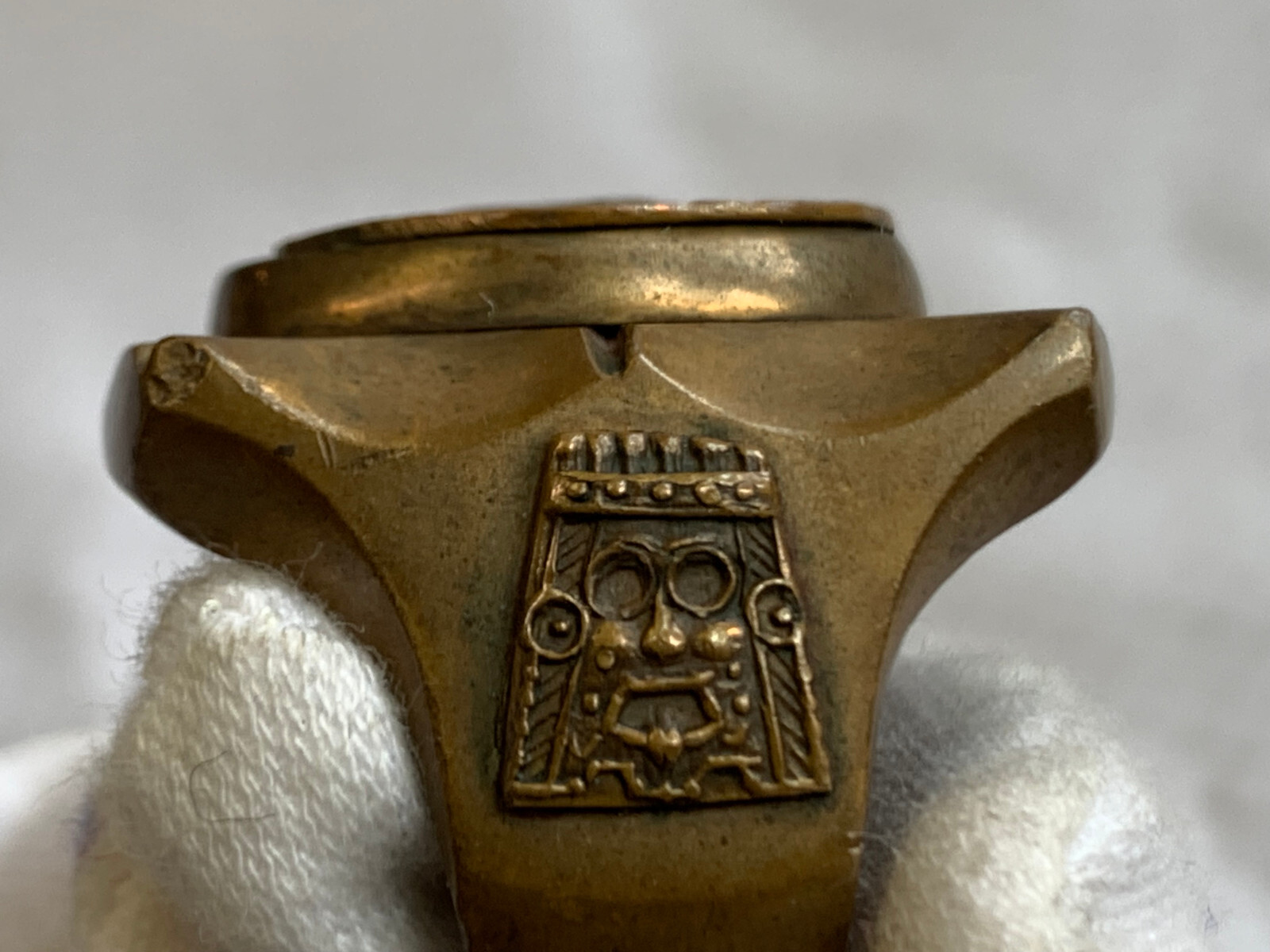 Vtg Solid Copper Native Ring 31.71g Fashion Jewelry Sz 10.5 Handmade Wide Band